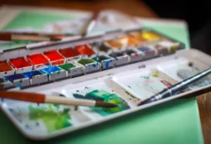 aquarelle, pinceaux peinture
